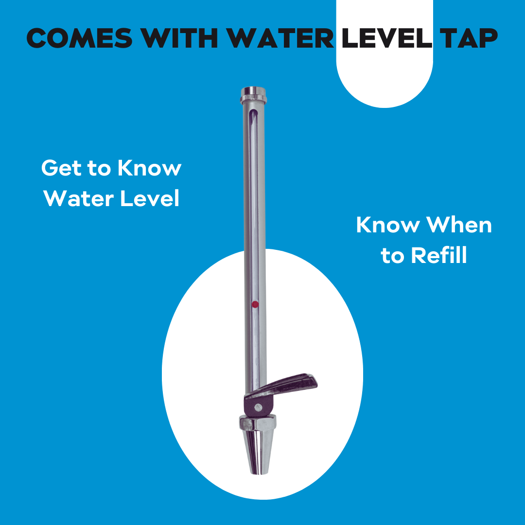 Premium Gravity Water Filter with Water Level Tap and SS Stand