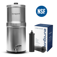 Sistema de filtración de agua por gravedad premium | Acero inoxidable 304