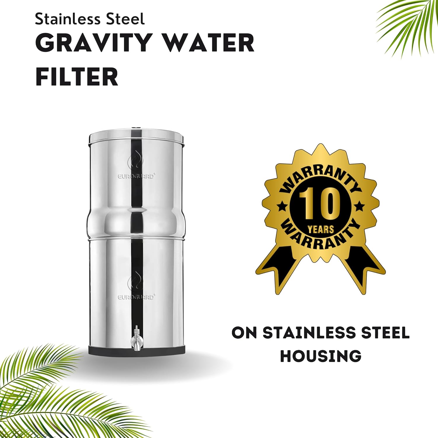 Gravity Water Filtration System | 304 Stainless Steel