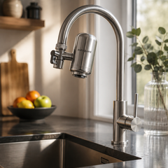 euroguard Stainless Steel Tap Water Filter & & Kitchen Faucet Purifier System - Patented CeraCore by euroguard