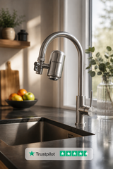 euroguard Stainless Steel Tap Water Filter & & Kitchen Faucet Purifier System - Patented CeraCore by euroguard