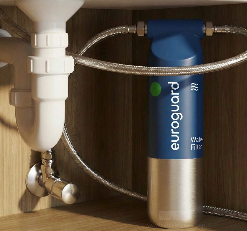 euroguard Flow 1™ Stainless Steel Under Sink Water Filter | High Performance Kitchen Water Filtration