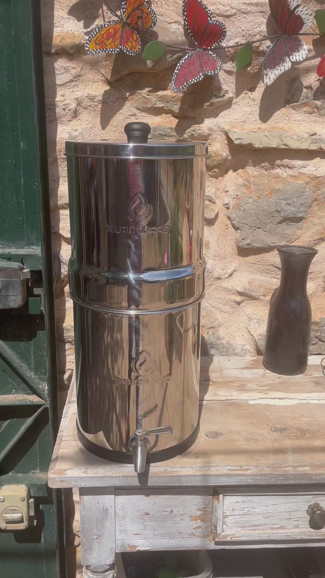 Sistema de filtración de agua por gravedad premium | Acero inoxidable 304