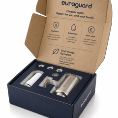 euroguard Stainless Steel Tap Water Filter & & Kitchen Faucet Purifier System - Patented CeraCore by euroguard